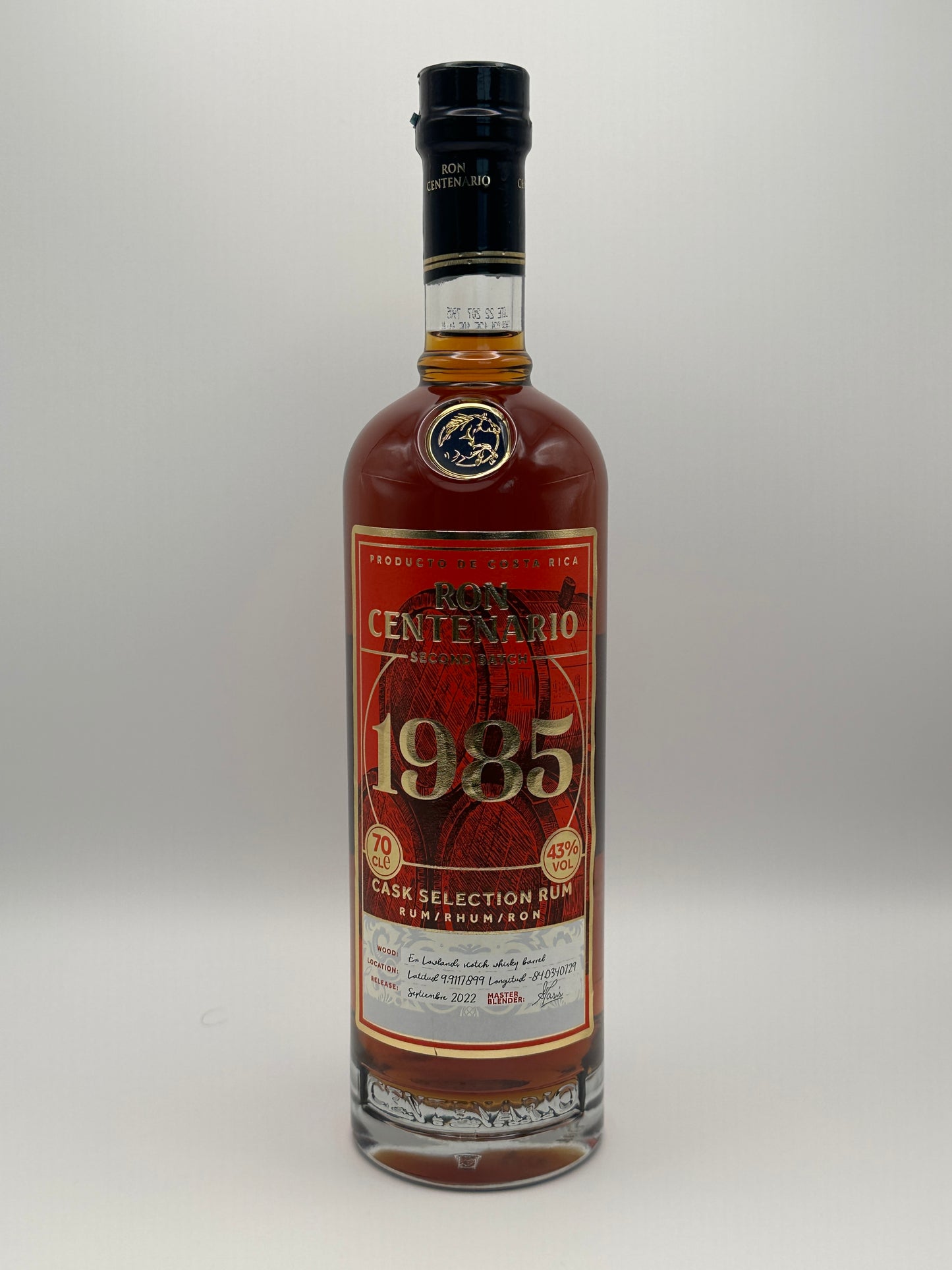 Ron Centenario "1985" - Rhum du Costa Rica - 70cl