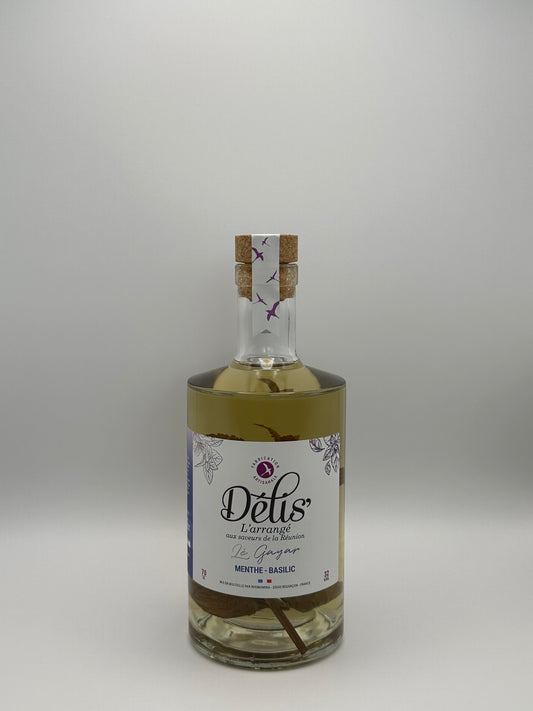 Rhum arrangé "Menthe Basilic" - Délis'