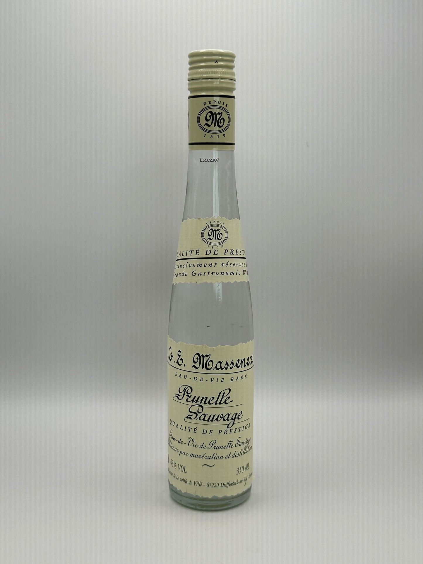 Eau de vie de Prunelle Sauvage - Massenez