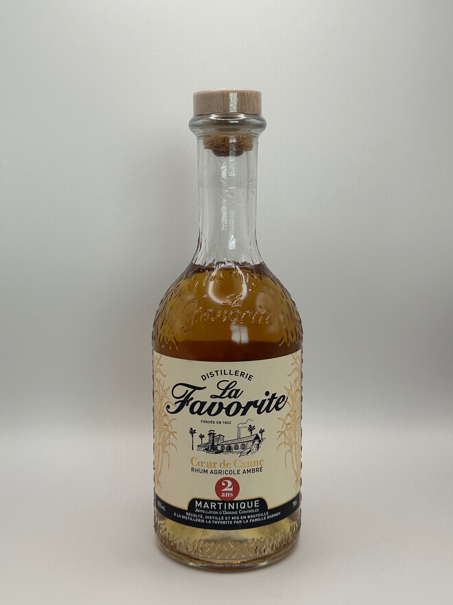 Rhum La Favorite 2 ans "Coeur de Canne" - 70cl