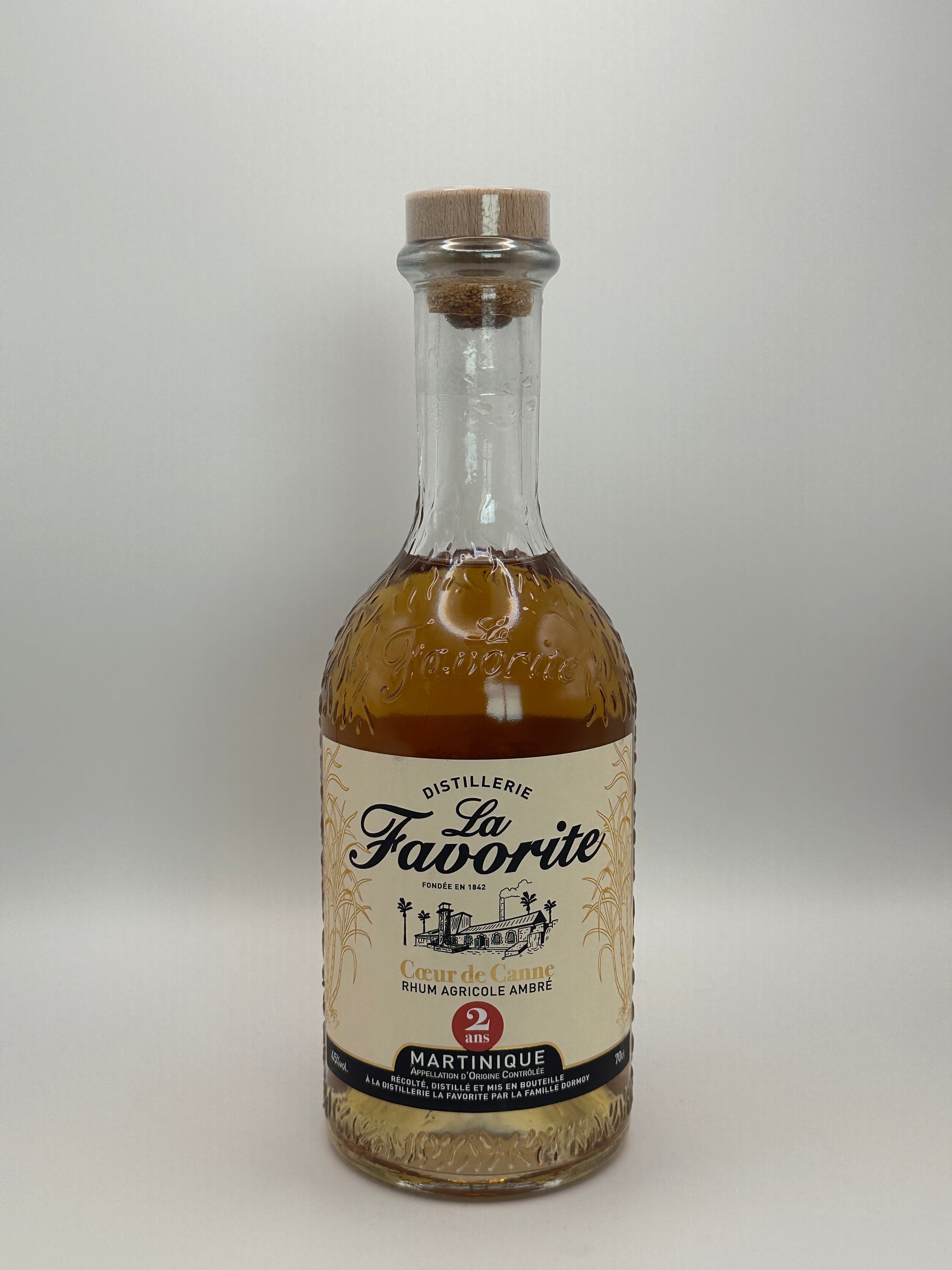 Rhum La Favorite 2 ans "Coeur de Canne" - 70cl