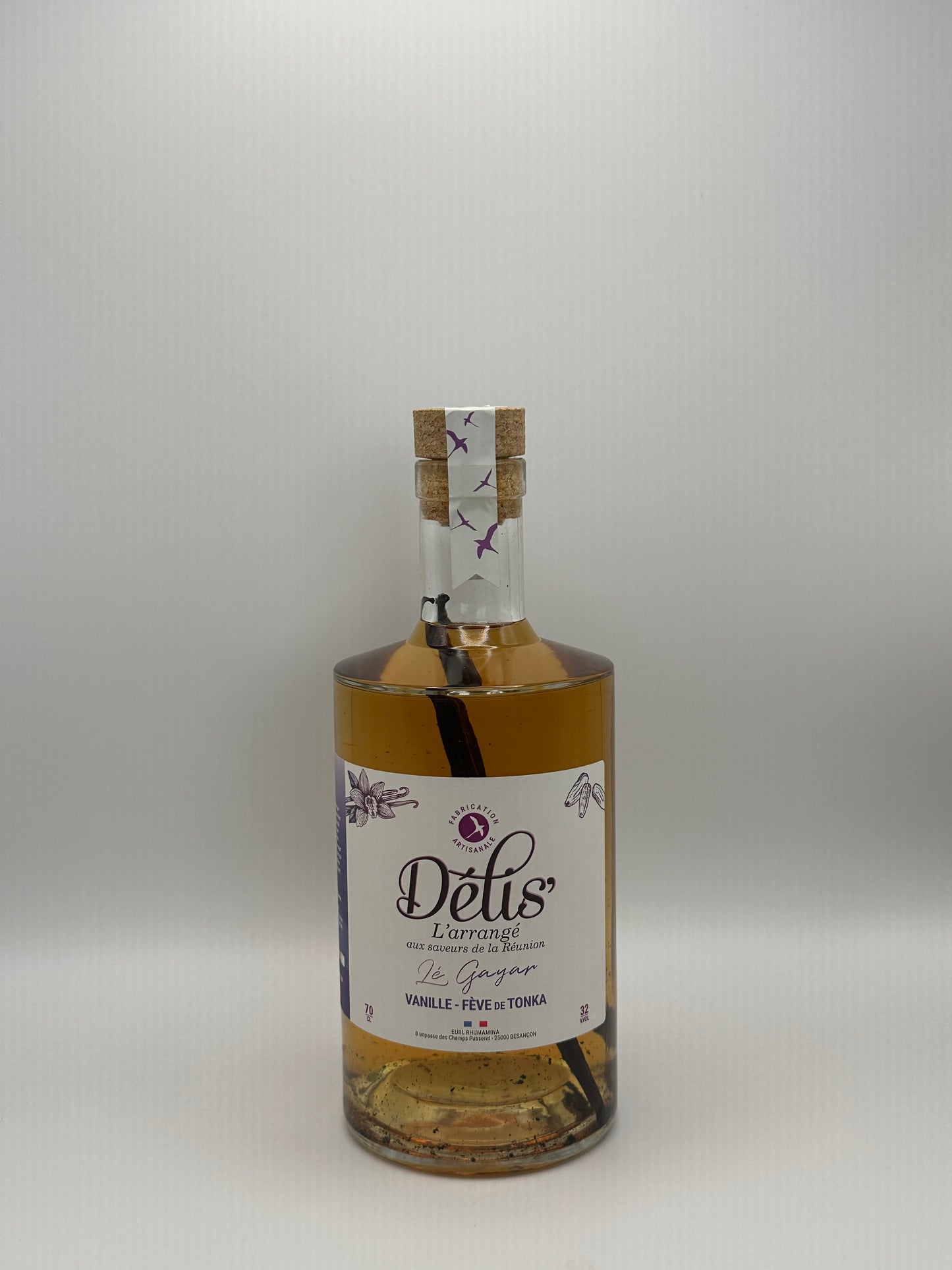 Rhum Arrangé "Vanille - Fève de Tonka" - Délis - 70cl