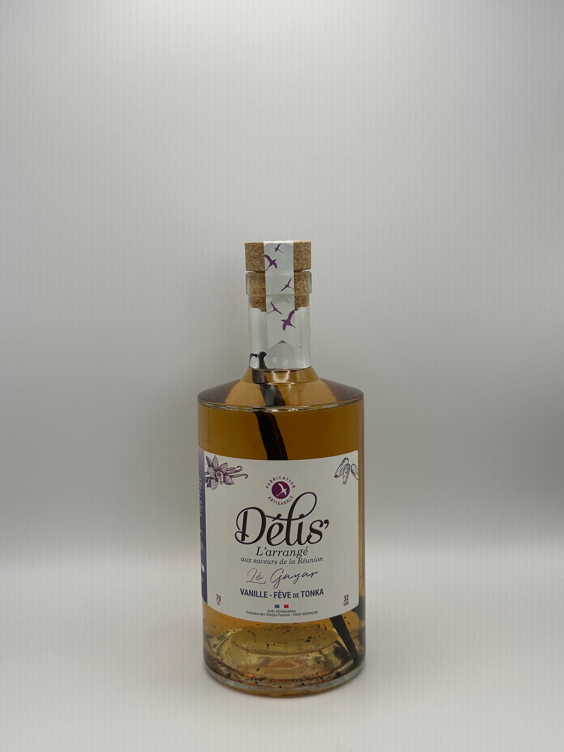 Rhum Arrangé "Vanille - Fève de Tonka" - Délis - 70cl