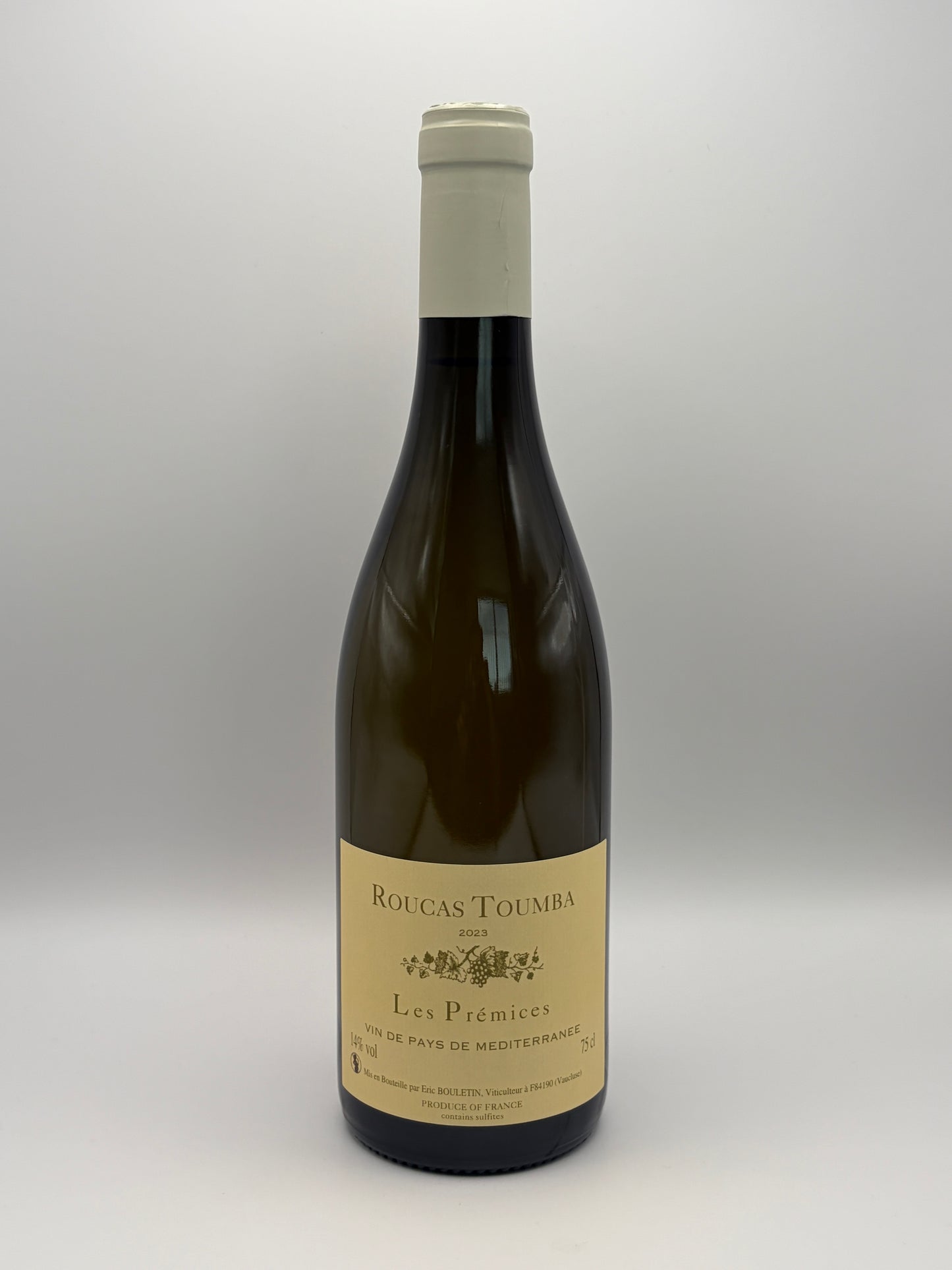 Vin de Pays Méditerranée " Les Prémices" Blanc - Roucas Toumba - 2023 - 75cl