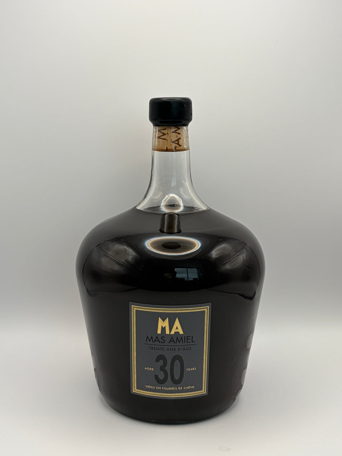 Bonbonne Vin Doux Naurel 30 ans d'âge Rouge + Caisse bois - Domaine Mas Amiel - 2L