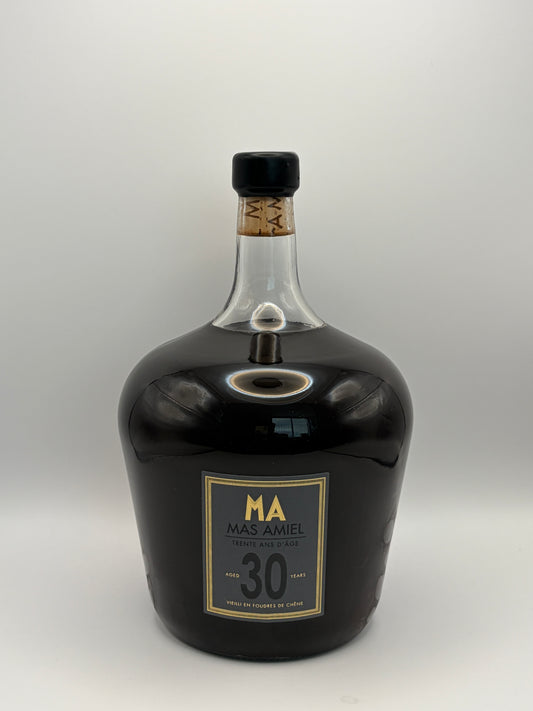 Bonbonne Vin Doux Naurel 30 ans d'âge Rouge + Caisse bois - Domaine Mas Amiel - 2L