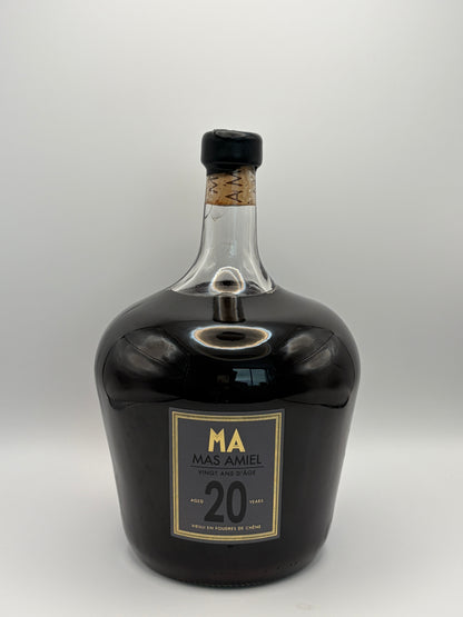 Bonbonne Vin Doux Naurel 20 ans d'âge Rouge + Caisse bois - Domaine Mas Amiel - 2L