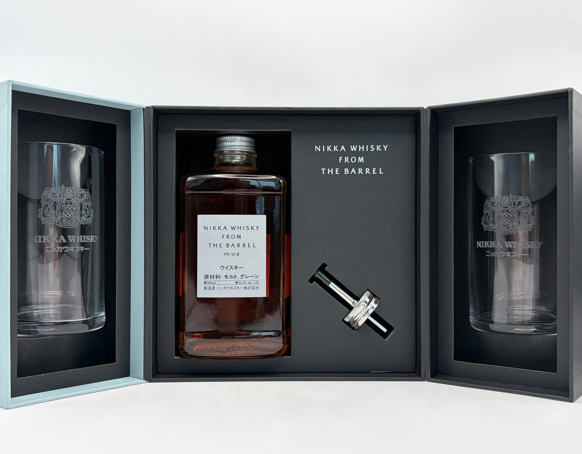 Coffret Cube Whisky Nikka From The Barrel + 2 Verres  & Pourer - 50cl